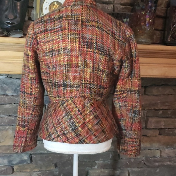 SALE💫COLDWATER CREEK MULTI COLORED BLAZER SZ 8P - Picture 4 of 8